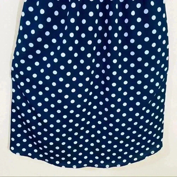 Olive & Oak Blue Polka Dot Sheath Tank Spaghetti Strap Mini Dress Size XS - Picture 13 of 13
